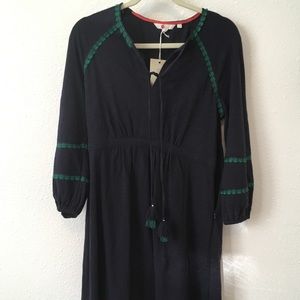 BNWT Navy Blue with Green Embroidery